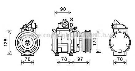 Компрессор, кондиционер AVA QUALITY COOLING TOK619