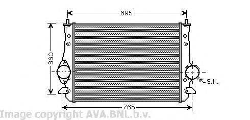 Интеркулер AVA QUALITY COOLING VW4251