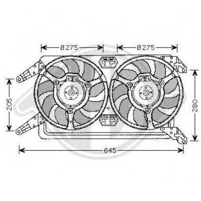 Вентилятор, охлаждение двигателя DIEDERICHS 3041401