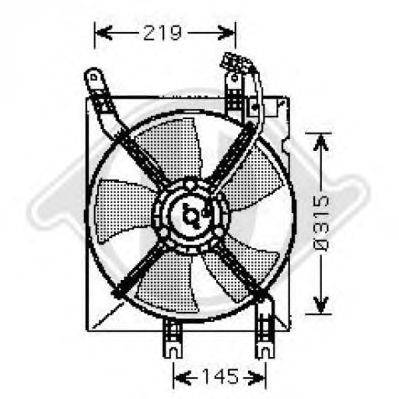 Вентилятор, охлаждение двигателя DIEDERICHS 8691207