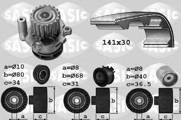 Водяной насос + комплект зубчатого ремня SASIC 3906029