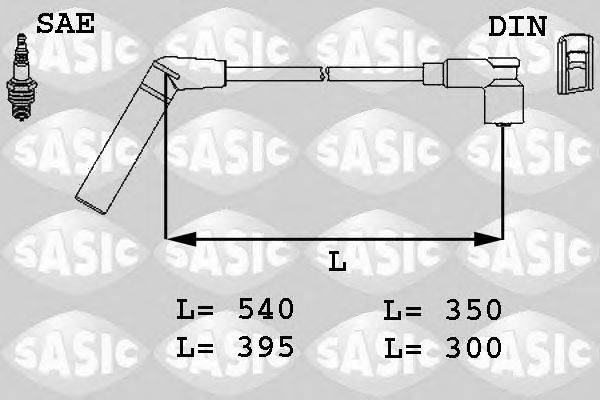 Комплект проводов зажигания SASIC 9286007