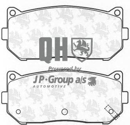 Комплект тормозных колодок, дисковый тормоз JP GROUP BP1072