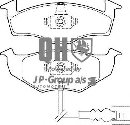 Комплект тормозных колодок, дисковый тормоз JP GROUP BP1372