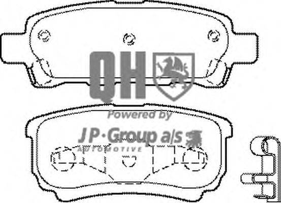 Комплект тормозных колодок, дисковый тормоз JP GROUP BP1448