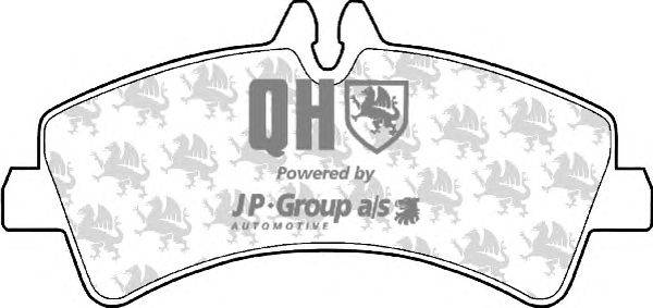 Комплект тормозных колодок, дисковый тормоз JP GROUP BP1553