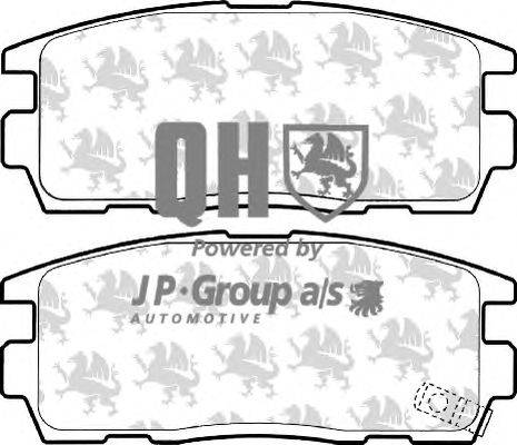 Комплект тормозных колодок, дисковый тормоз JP GROUP BP1580