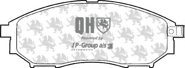 Комплект тормозных колодок, дисковый тормоз JP GROUP BP1621