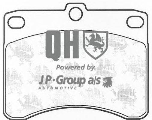 Комплект тормозных колодок, дисковый тормоз JP GROUP BP639
