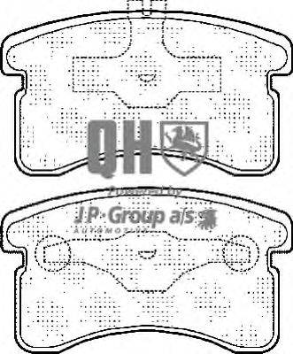 Комплект тормозных колодок, дисковый тормоз JP GROUP BP805