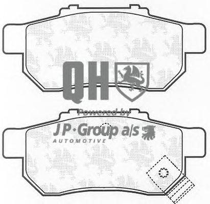 Комплект тормозных колодок, дисковый тормоз JP GROUP BP836