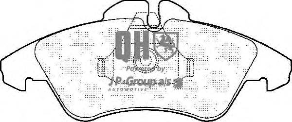 Комплект тормозных колодок, дисковый тормоз JP GROUP BP867