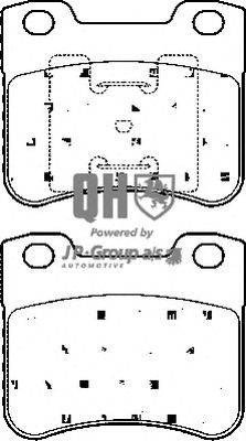 Комплект тормозных колодок, дисковый тормоз JP GROUP BP870