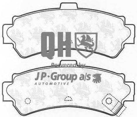 Комплект тормозных колодок, дисковый тормоз JP GROUP BP961