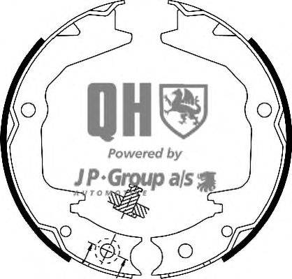 Комплект тормозных колодок, стояночная тормозная система JP GROUP BS1138