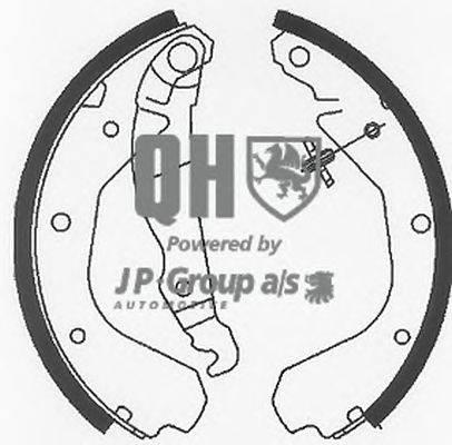 Комплект тормозных колодок JP GROUP BS709