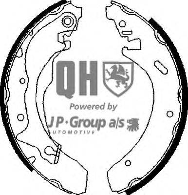 Комплект тормозных колодок JP GROUP BS846