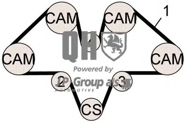 Комплект ремня ГРМ JP GROUP QBK733