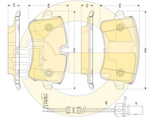 Комплект тормозных колодок, дисковый тормоз AUDI 4H0698451C