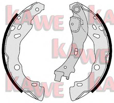 Комплект тормозных колодок KAWE 08700