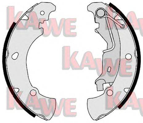 Комплект тормозных колодок KAWE 08770
