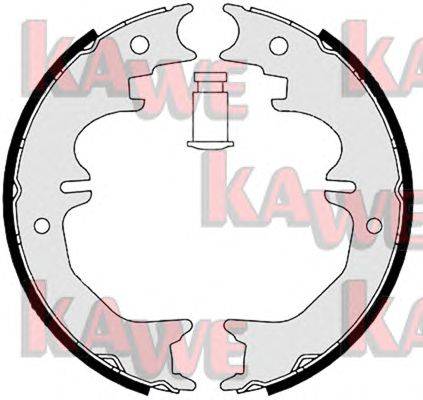 Комплект тормозных колодок, стояночная тормозная система KAWE 08850