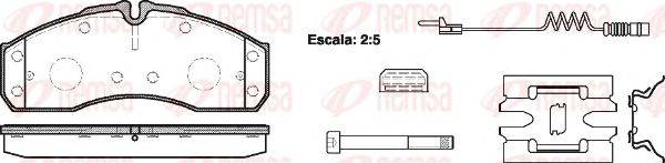 Комплект тормозных колодок, дисковый тормоз KAWE 0651 22