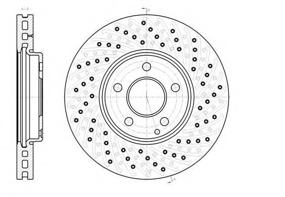 Тормозной диск KAWE 694310