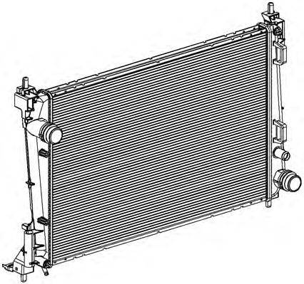 Радиатор, охлаждение двигателя J. DEUS RA0111150