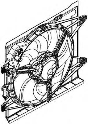 Вентилятор, охлаждение двигателя J. DEUS EV8B0210