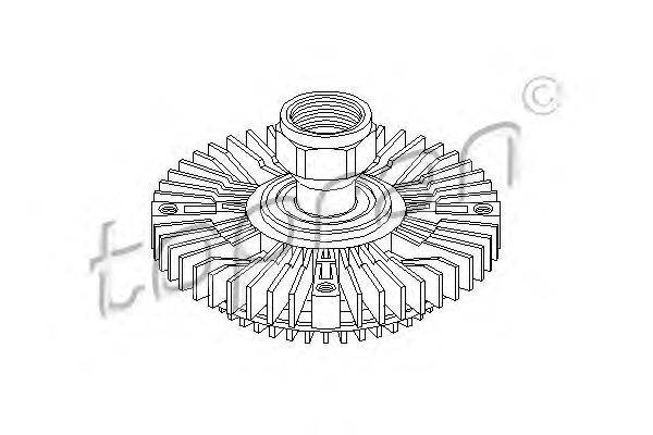 Сцепление, вентилятор радиатора TOPRAN 302 007