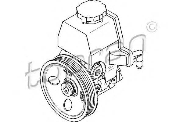 Гидравлический насос, рулевое управление TOPRAN 401 309