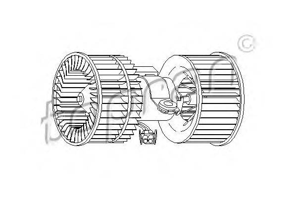 Электродвигатель, вентиляция салона TOPRAN 501159