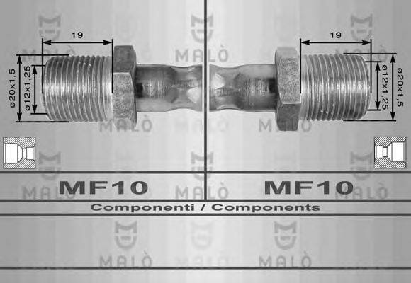 Тормозной шланг MALÒ 8294