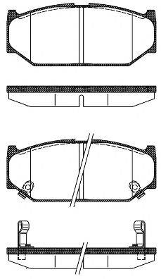 Комплект тормозных колодок, дисковый тормоз WOKING P12813.12