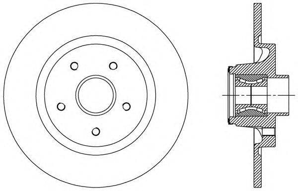 Тормозной диск OPEN PARTS BDA2509.30