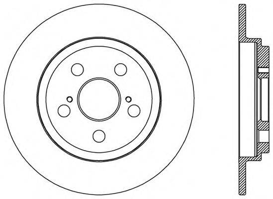 Тормозной диск OPEN PARTS BDA2582.10