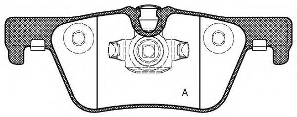 Комплект тормозных колодок, дисковый тормоз OPEN PARTS 25308