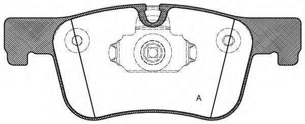 Комплект тормозных колодок, дисковый тормоз OPEN PARTS BPA1478.00