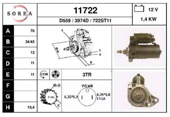 Стартер EAI 11722