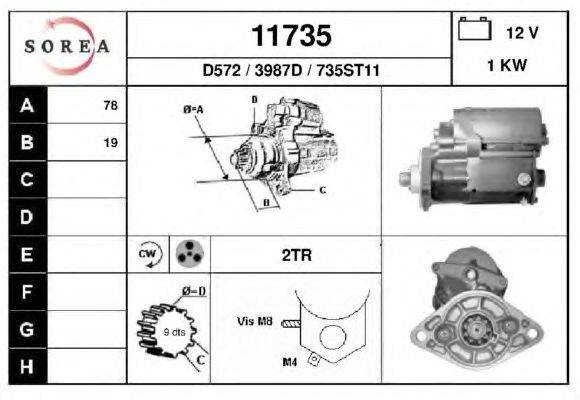 Стартер DA SILVA 040644