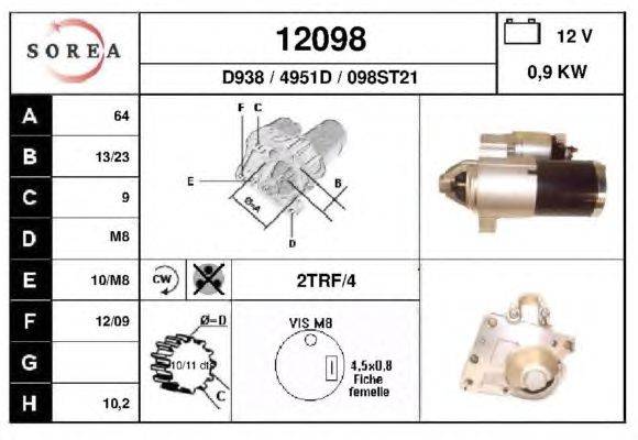 Стартер EAI 12098