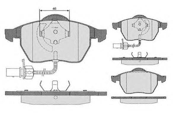 Комплект тормозных колодок, дисковый тормоз RAICAM 21939