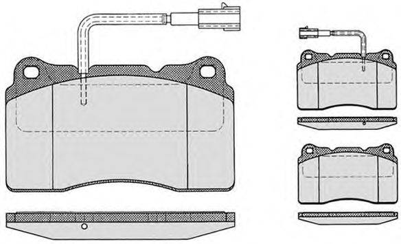 Комплект тормозных колодок, дисковый тормоз RAICAM 16042