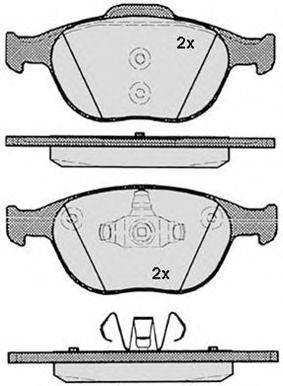 Комплект тормозных колодок, дисковый тормоз RAICAM 23441