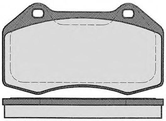 Комплект тормозных колодок, дисковый тормоз RAICAM 801.0