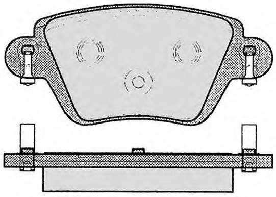 Комплект тормозных колодок, дисковый тормоз RAICAM 836.0