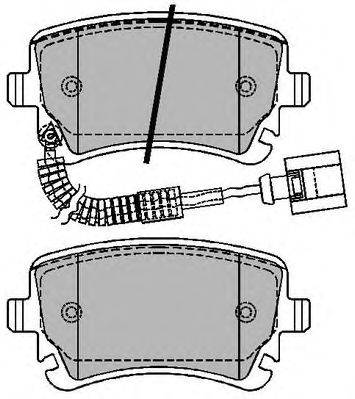 Комплект тормозных колодок, дисковый тормоз COMLINE ADB11754
