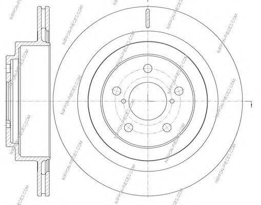 Тормозной диск NPS 6107705