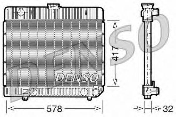 Радиатор, охлаждение двигателя NPS 62540